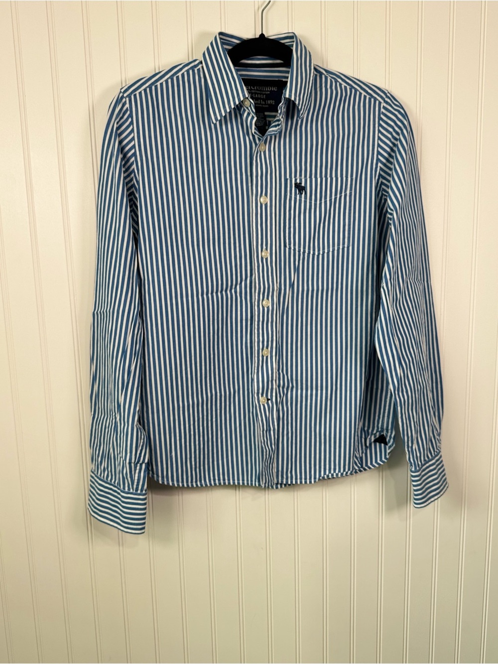 Boys XL Abercrombie 100% Cotton Button Down Shirt